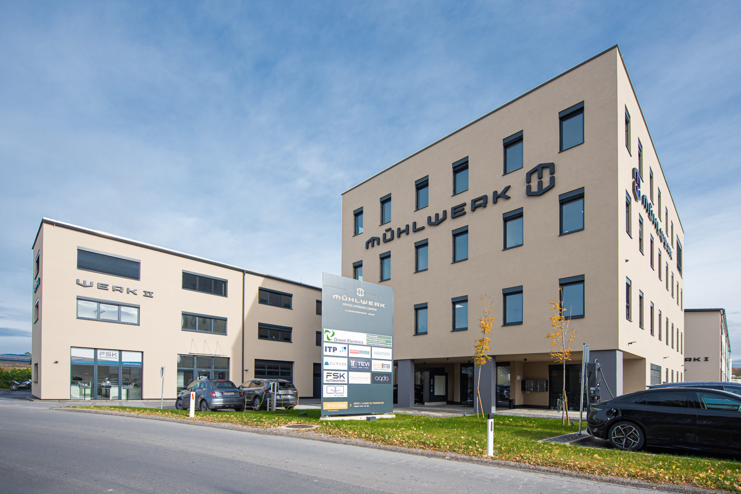 Power Networks Standort Gleisdorf – Bürogebäude Mühlwerk Ludersdorf